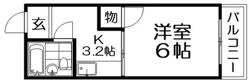 ロイヤルハイム石津【2階】の間取り