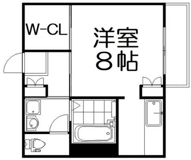 クリスタルビューハイツ【2階】の間取り