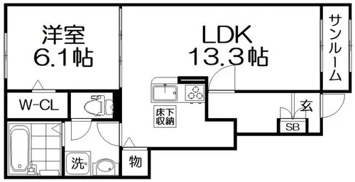 エトワール メゾン【1階】の間取り