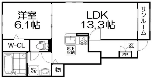 エトワール メゾン【1階】の間取り