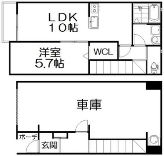 エスパース女郎花【1階】の間取り