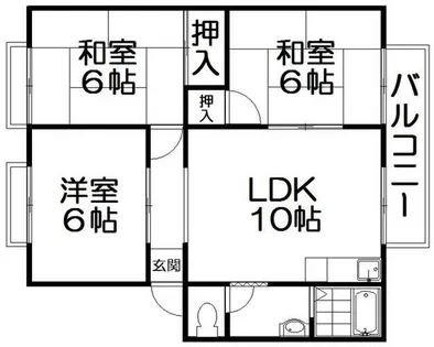 ウィンディア長村【2階】の間取り