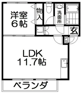 サザンコート【1階】の間取り