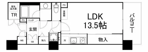 ロイヤルパークス桃坂【7階】の間取り