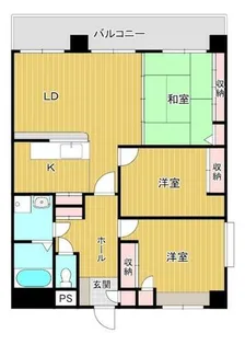 ロイヤルフラッツ【501号室】の間取り