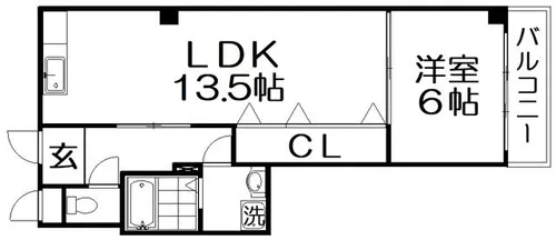 ニューハイツ岡山手【2階】の間取り