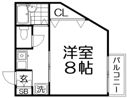 ライフハイム須賀【1階】の間取り