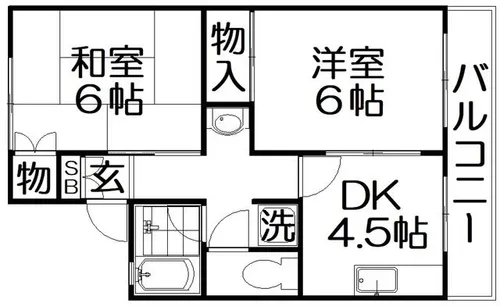 ブランマヌール【1階】の間取り