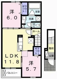ノール・テリトワールⅡ【2階】の間取り