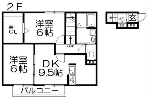 ゼフィランサス【2階】の間取り