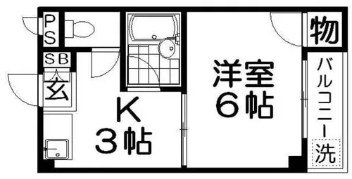 寿ハイツ【1階】の間取り