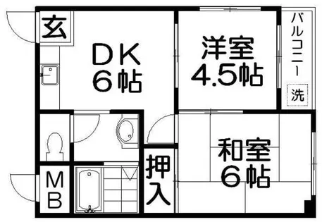 イズミビル【3階】の間取り