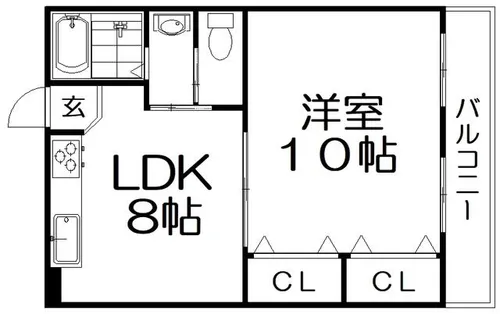 レオハイム津田1【3階】の間取り