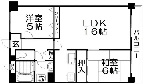 プラスドサンテ【3階】の間取り
