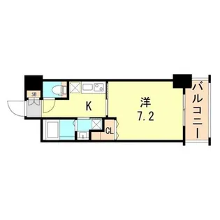 レジデンス神戸グルーブHARBORWEST【6階】の間取り