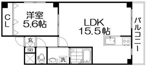 Endlessly北中振【2階】の間取り