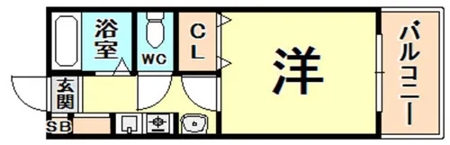 ステラハウス4-1000【1階】の間取り