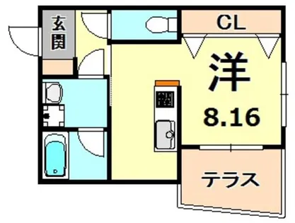 COLABO西北ガーデンズ【1階】の間取り