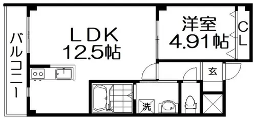 Endlessly 北中振【2階】の間取り