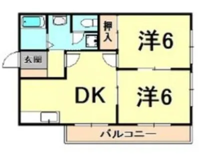 K’S COURT甲東園【2階】の間取り