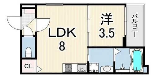TERAS KOROEN【3階】の間取り
