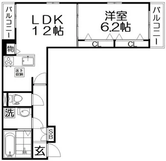 パインオーク B【1階】の間取り
