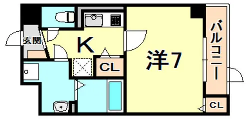 ジェーハイム【4階】の間取り