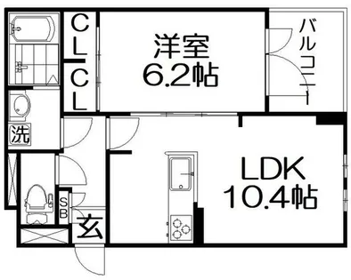 パインオーク B【2階】の間取り