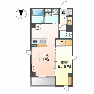 センチュリーハイツ金城【4階】の間取り