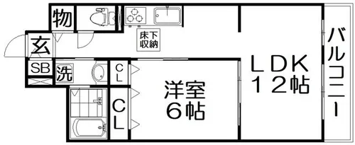 パインオーク C【1階】の間取り