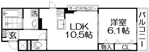 パインオーク C【2階】の間取り