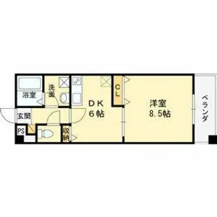 T-スクエア布施【2階】の間取り