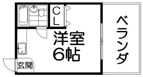 シャンテー中宮1【5階】の間取り