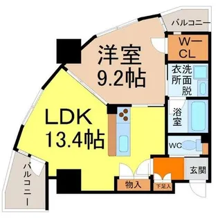ドゥーエ上前津【5階】の間取り