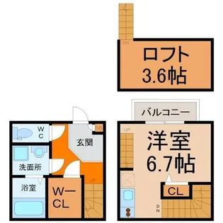 アーバングレイスII【1階】の間取り
