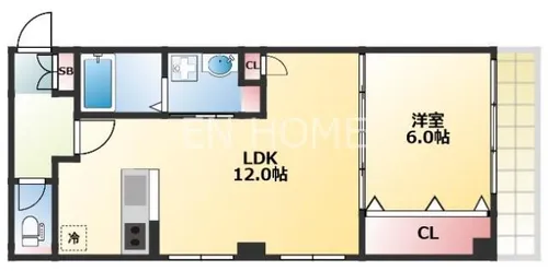 清和荘マンション【3階】の間取り