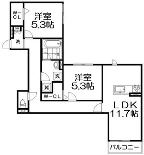 D-residence枚方上之町【2階】の間取り