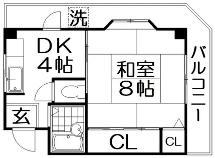 ロイヤルパレス【2階】の間取り