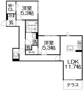 (仮称)D-ROOM枚方市上之町PJ【1階】の間取り