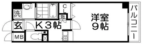 香里プラザⅦ【5階】の間取り