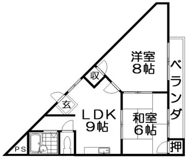 桜園ロイヤルライフ【4階】の間取り