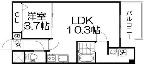 本町ビル【3階】の間取り