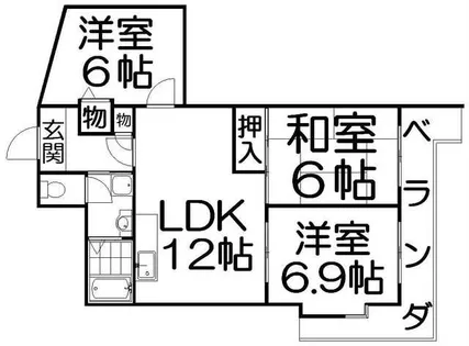 ベルク御殿山【4階】の間取り