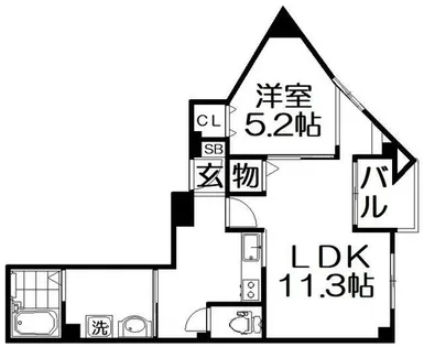 アーカンシェル東寝屋川【4階】の間取り
