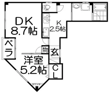 アーカンシェル東寝屋川【4階】の間取り