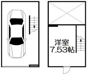 大阪府枚方市北中振1丁目【テラスハウス】の間取り