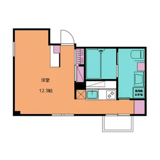 1Rの間取り画像