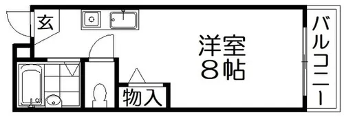 レオハイム長尾Ⅲ【6階】の間取り