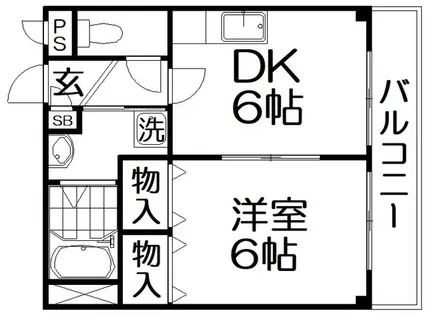 第2杉本マンション【3階】の間取り