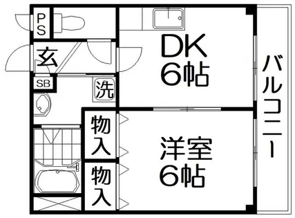 第2杉本マンション【3階】の間取り